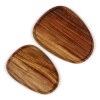 InSideOut 2 paquets de plateaux en bois de forme organique
