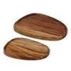 InSideOut 2 paquets de plateaux en bois de forme organique