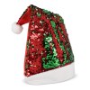 Bonnet de Noël à paillettes bicolores