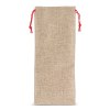 Pochette à vin en jute 14 x 34 cm