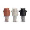 Bouchon de bouteille avec pompe vide d'air, pompe a vin lid. features a clip closure for secure storage.