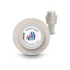 Bouchon de bouteille avec pompe vide d'air, pompe a vin lid. features a clip closure for secure storage.