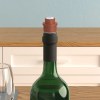 Bouchon de bouteille avec pompe vide d'air, pompe a vin lid. features a clip closure for secure storage.