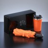 Coffret de voyageurs: mug à café nordic, 350 ml & parapluie automatique cambridge