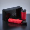 Coffret de voyageurs: mug à café nordic, 350 ml & parapluie automatique cambridge