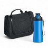 Ensemble primo III : bouteille en acier et trousse de toilette