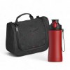 Ensemble primo III : bouteille en acier et trousse de toilette