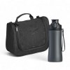 Ensemble primo III : bouteille en acier et trousse de toilette