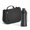 Ensemble primo III : bouteille en acier et trousse de toilette