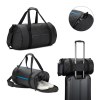 OSASCO SPORT. Sac de sport cylindrique en polyester recyclé haute densité 600D avec compartiment latéral pour les chaussures