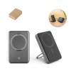 WARSHEL 10. Batterie nomade magnétique de 10 000 mAh avec chargeur sans fil ultrarapide de 15 W en ABS recyclé (100 % rABS) avec support