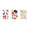 GLIMN. Set de six feuilles avec figurines de Noël et 3 feuilles d'autocollants