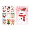 GLIMN. Set de six feuilles avec figurines de Noël et 3 feuilles d'autocollants