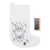 Julfar Gift Chaussette de Noël à colorier