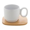 Kaguya Mug en céramique avec plateau en bambou