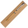 Stylo à bille twist en métal / bambou