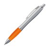 Stylo satiné à clip en métal