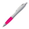Stylo satiné à clip en métal