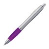 Stylo satiné à clip en métal