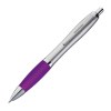 Stylo satiné à clip en métal