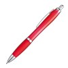 Stylo transparent avec clip en métal argenté