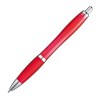 Stylo transparent avec clip en métal argenté
