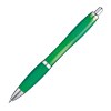 Stylo transparent avec clip en métal argenté