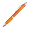 Stylo transparent avec clip en métal argenté