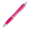 Stylo transparent avec clip en métal argenté