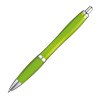 Stylo transparent avec clip en métal argenté