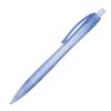 Stylo à bille transparent avec clip incurvé