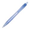 Stylo à bille transparent avec clip incurvé