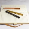 Stylo rétractables en aluminium en couleurs métalliques