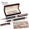 Set d'écriture Mark Twain dans un coffret en bois
