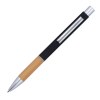 Stylo en aluminium avec zone de prise en main en bambou