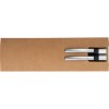 Set d'écriture stylo à bille et crayon avec zone de grip en bambou