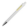 Stylo bille blanc avec applications colorées