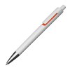 Stylo bille blanc avec applications colorées