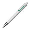 Stylo bille blanc avec applications colorées