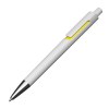 Stylo bille blanc avec applications colorées