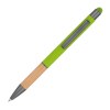 Stylo à bille en aluminium avec zone de préhension en bambou