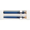 Set d'écriture avec stylo à bille et roller en aluminium recyclé