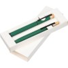 Set d'écriture avec stylo à bille et roller en aluminium recyclé