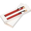 Set d'écriture avec stylo à bille et roller en aluminium recyclé