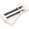 Set d'écriture avec stylo à bille et roller en aluminium recyclé