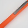 Stylo à bille en aluminium recyclé avec poussoir en bambou