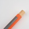 Stylo à bille en aluminium recyclé avec poussoir en bambou