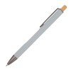 Stylo à bille en aluminium recyclé, fenêtre en bambou incluse