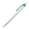 Stylo bille plastique blanc avec clip de couleur