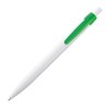 Stylo bille plastique blanc avec clip de couleur